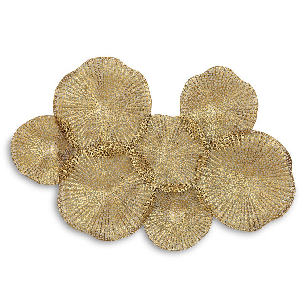 Decoración de pared de metal Ripley, Dorado