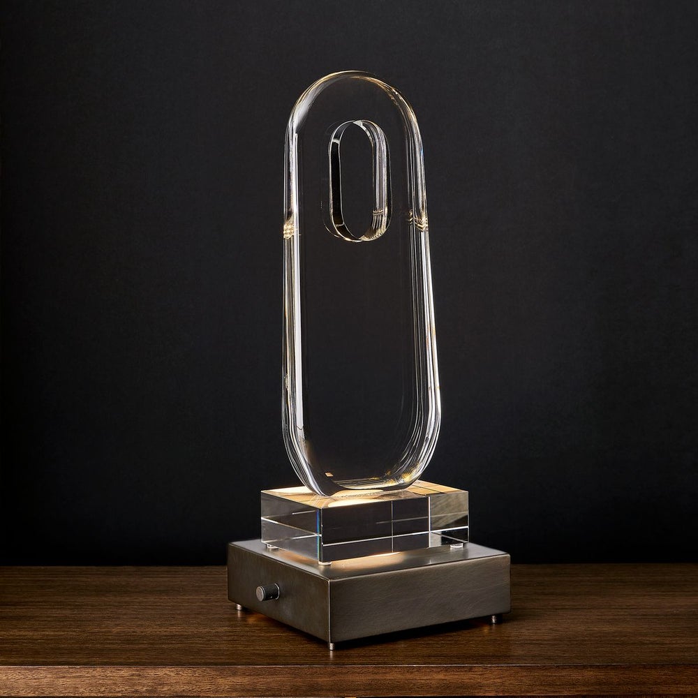 Lámpara de Meseta Iluminada - Bronce