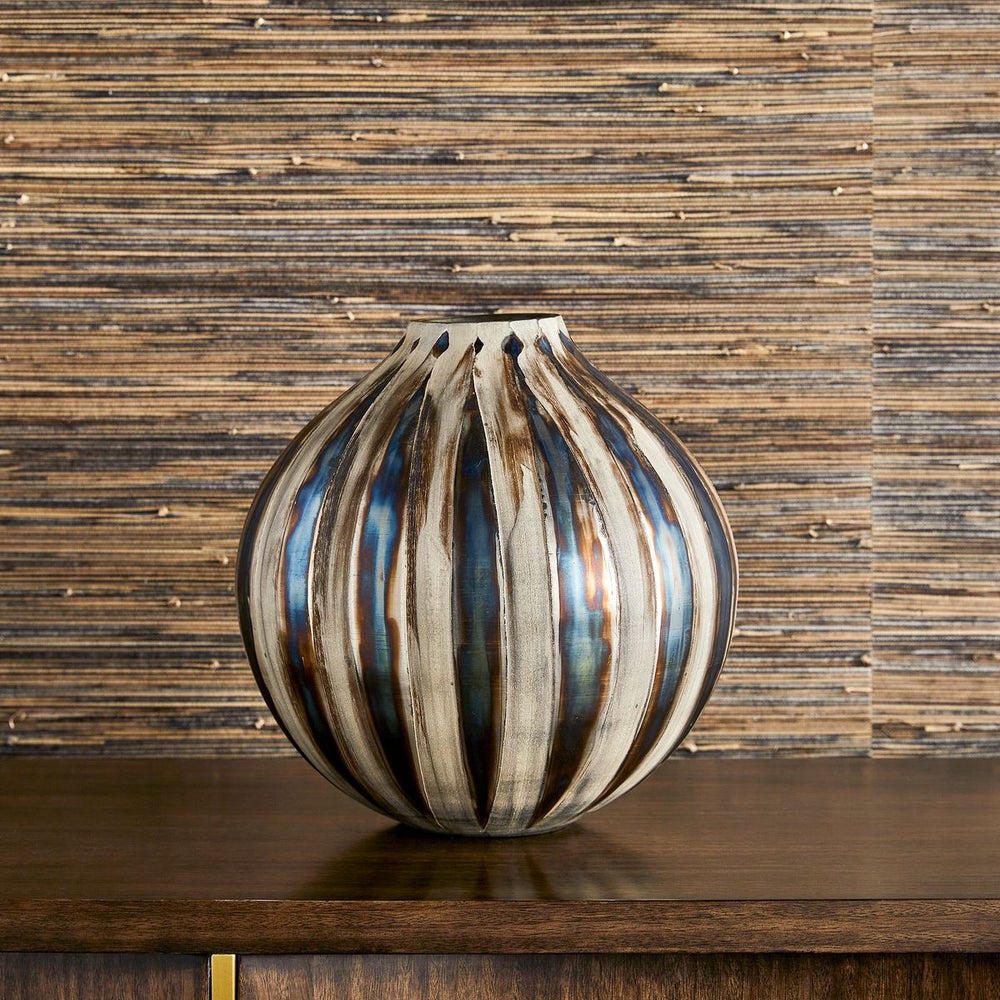 Florero Ondulado - Bronce Pequeño