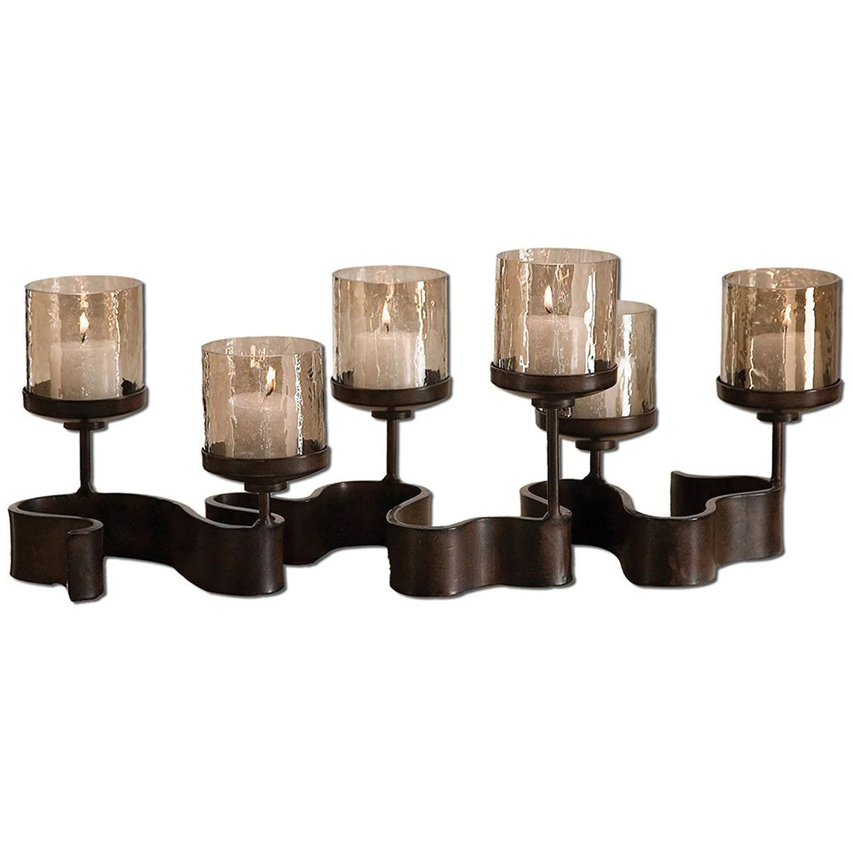 Portavelas Ribbon de Metal