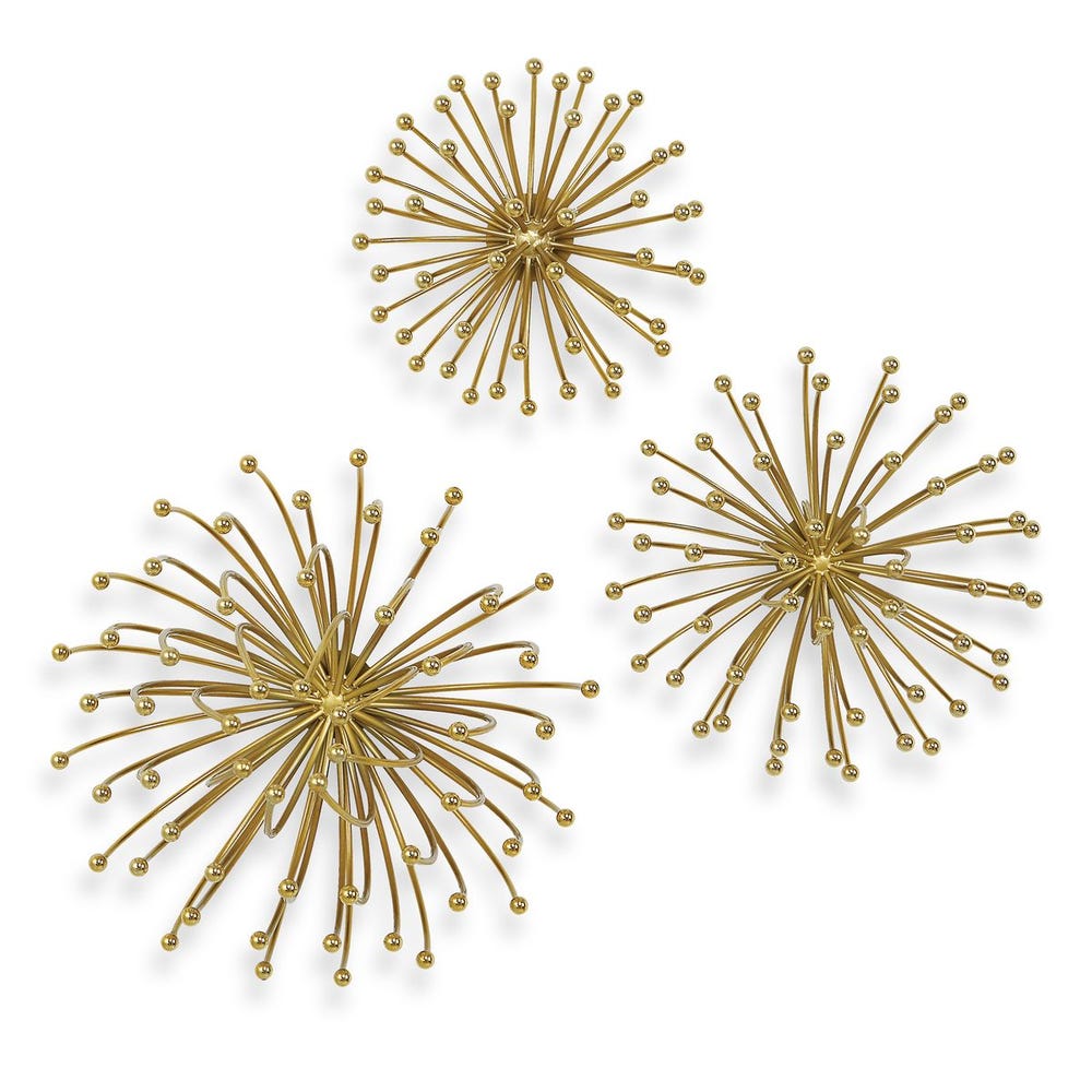 Decoración de Pared de Metal Aga, Set de 3