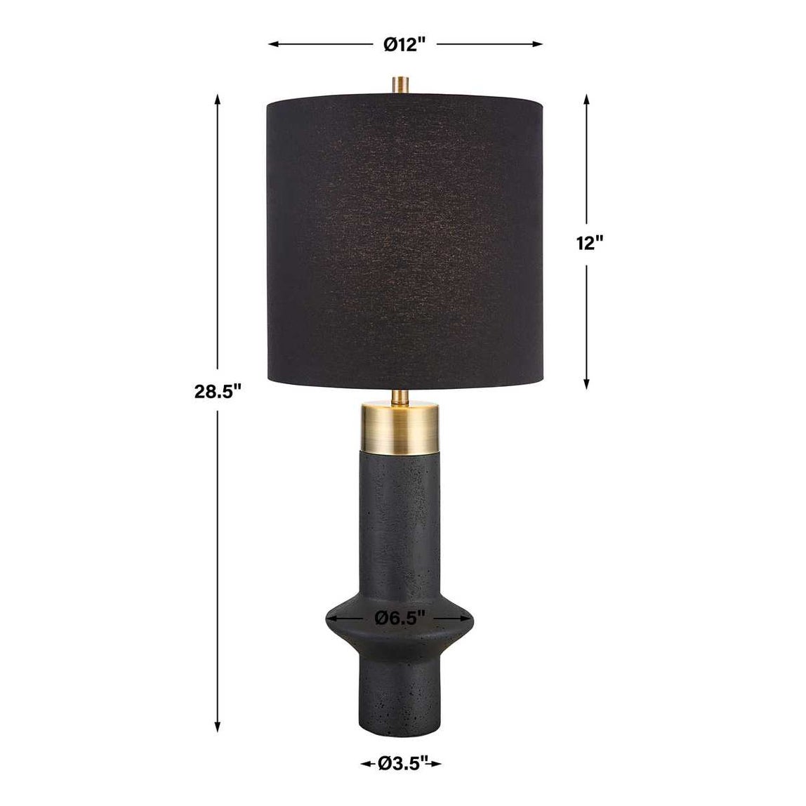 Set de 2 Lámpara De Mesa Edge - Negra