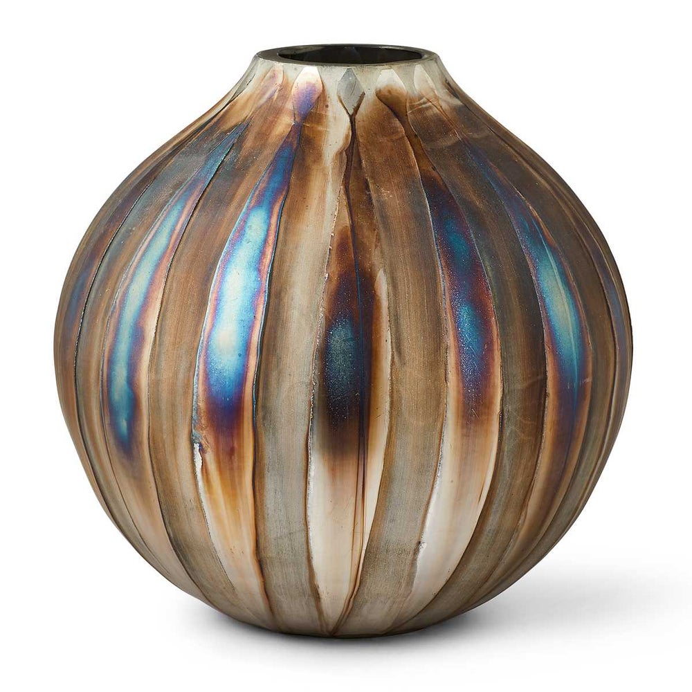 Florero Ondulado - Bronce Pequeño