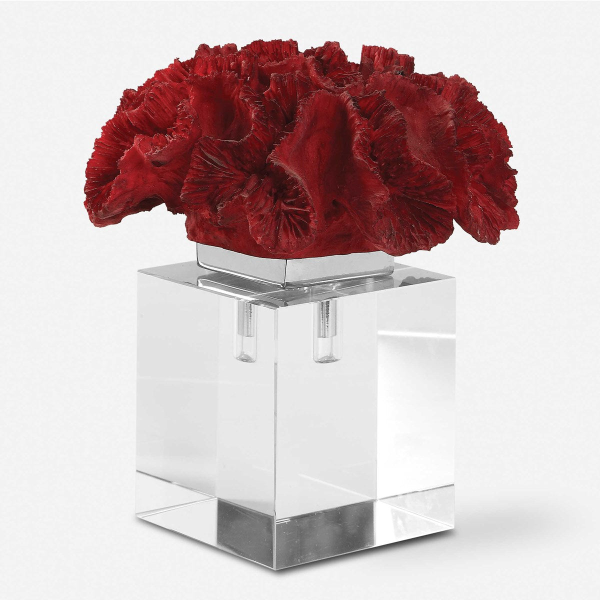 Escultura Ramo de Coral Rojo
