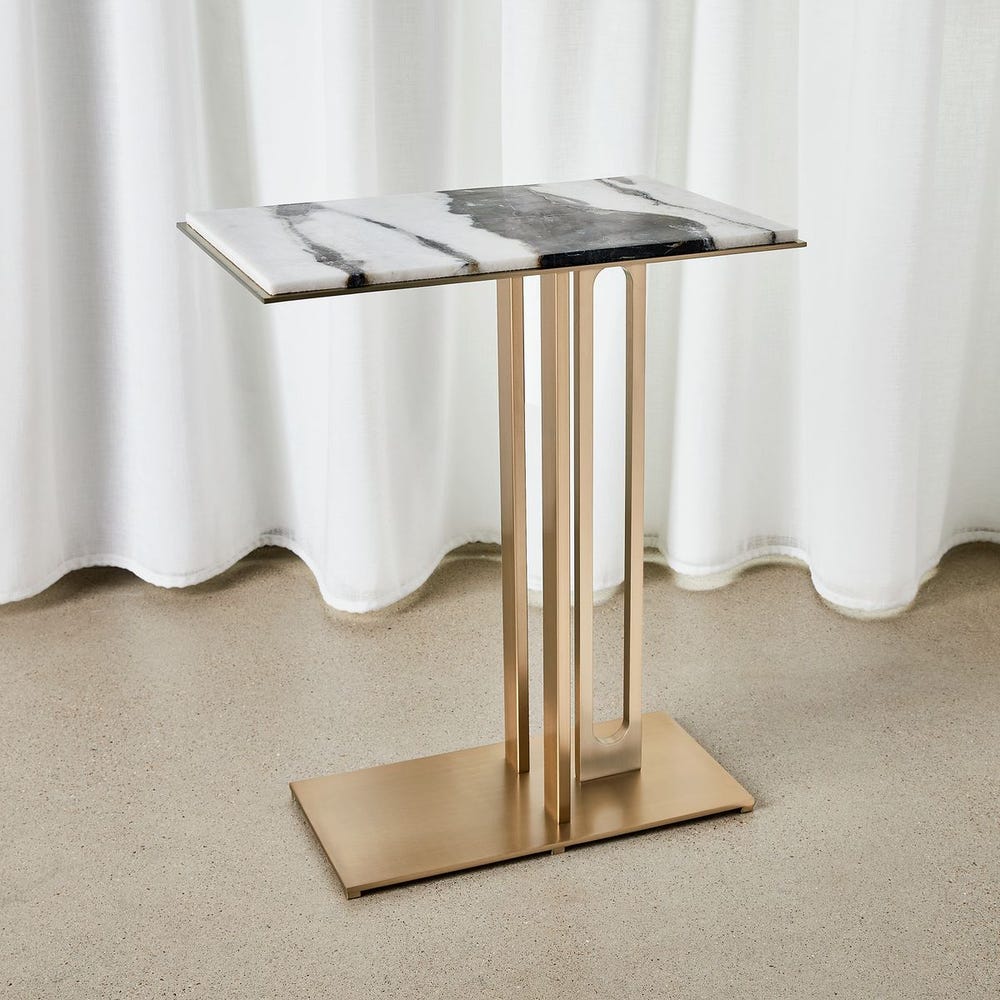 Mesa Ocasional Cantilever , Marmol Panda