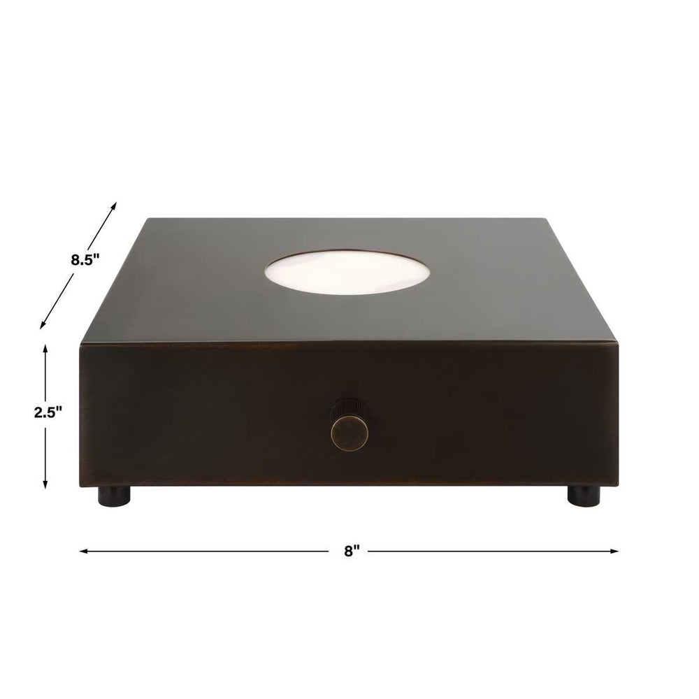 Lámpara de Meseta Iluminada - Bronce