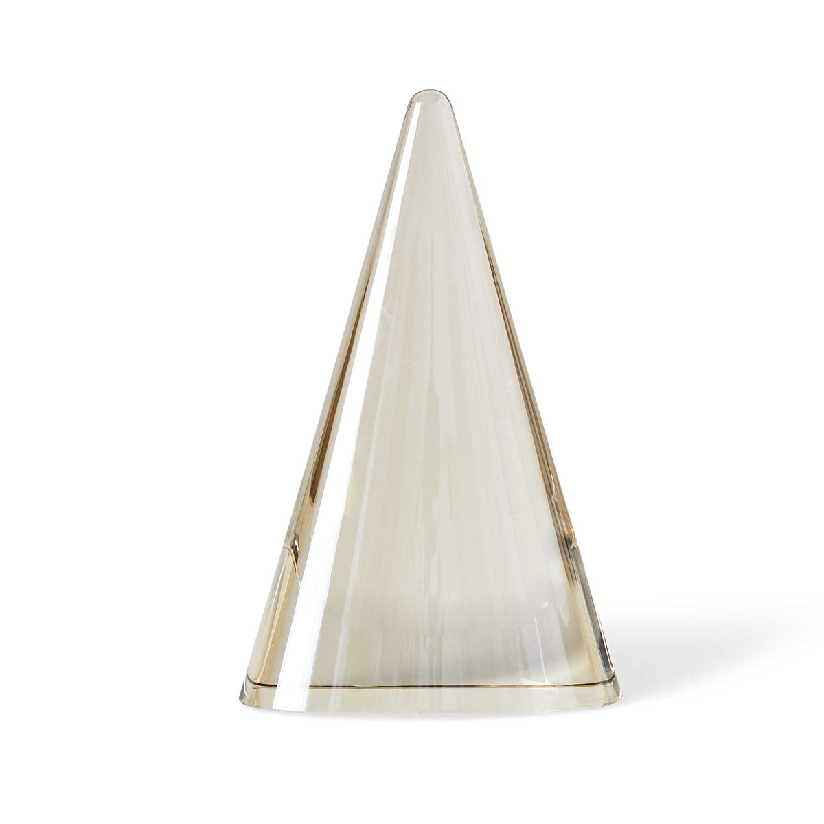Escultura Apex - Cristal Color Champán